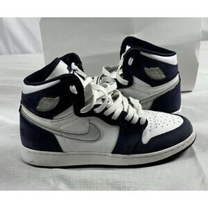 Nike Air Jordan 1 Retro High CO.JP Midnight Navy White Silver Men’s 6.5Y